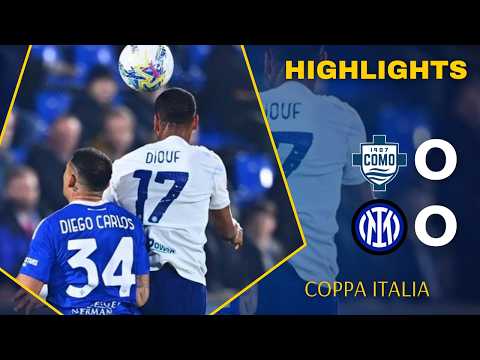 Como - Inter Milan | 0-0 | Highlights | Coppa Italia 2025-26 | como inter milan