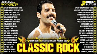 Download lagu Top 500 Classic Rock Songs 70s 80s 90s ⚡ Queen, Guns N' Roses, Metallica, AC/DC, Aerosmith, Bon Jovi mp3