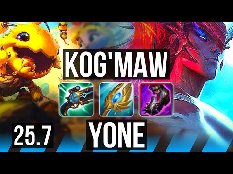 KOG'MAW vs YONE (MID) | EUW Diamond | 25.7