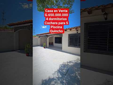 Casa en Venta Mariano Roque Alonso 4 dormitorios piscina #ogapar #casa #ventacasa #inmobiliaria