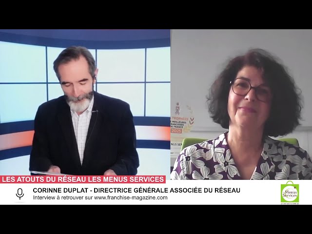 « L’interview vidéo des franchiseurs » Corinne Duplat, nous présente les atouts du réseau Les Menus Services