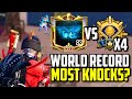 WORLD RECORD MOST KNOCKS ON SINGLE SQUAD AT ACE DOMINATOR!  | PUBG Mobile