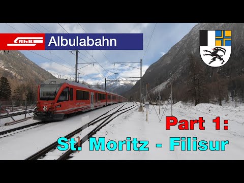 Albula Railway 🇨🇭 St. Moritz - Filisur, Full Route in summer and winter! (Part 1) [2K HD]