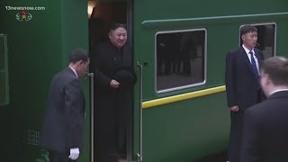Kim Jong Un arrives in Russia for Putin talks