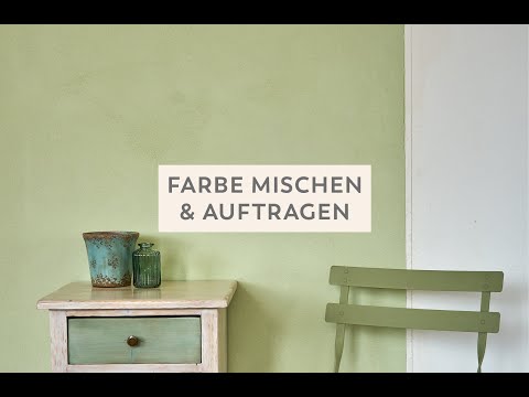 Naturwandfarbe aus Lehm oder Kalk richtig anrühren und auftragen |  FESCHE WAND