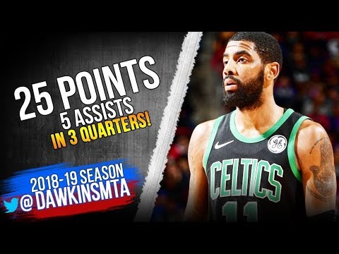 Kyrie Irving Full Highlights 2018 12 23 Celtics vs Hornets   25 Pts 5 Asts in 3 QTRS!  FreeDawkins