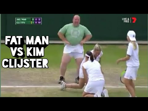 Kim clijster gives her skirt to spectator