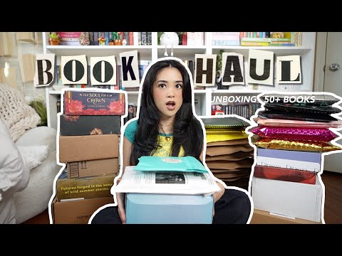 HUGE BOOK HAUL UNBOXING 📚📦 (40+ books)