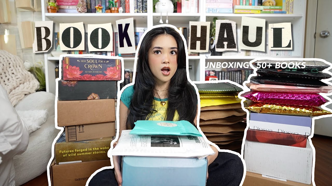 HUGE BOOK HAUL UNBOXING 📚📦 (40+ books)