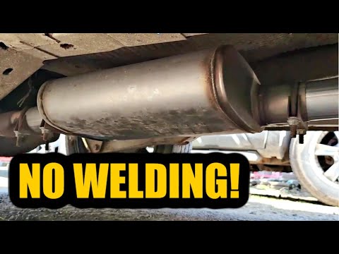 No Welding Muffler Install - HOW TO INSTALL A MUFFLER WITHOUT WELDING! - DIY - Exhaust Clamps