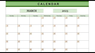 How to create your Calendar in Google Sheets
