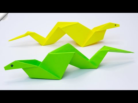 Amazing Paper origami Snake - Paper toys easy