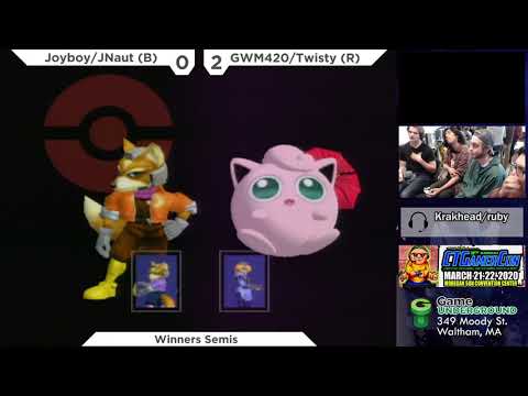 N.E. Melee Arcadian 7 - GWM420/Twisty (Red) vs. Joyboy/JNaut (Blue) - SSBM Doubles WSF