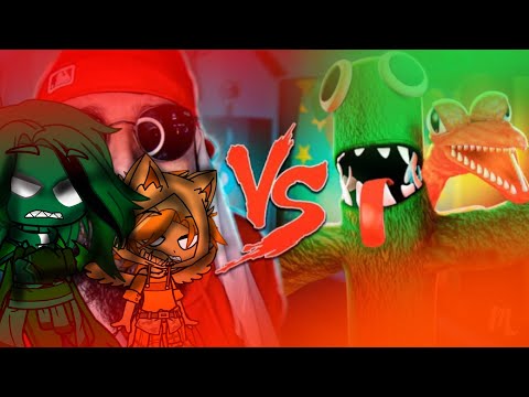 Poppy Playtime e rainbow friends react a Laranja e Verde do roblox ( Rainbow Friends) Vs Mussoumano