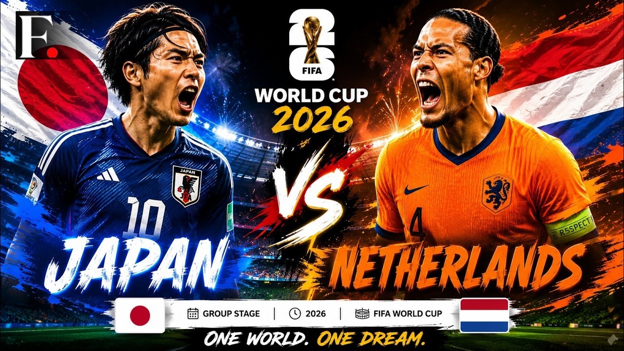 Netherlands 2-2 Japan , FIFA World Cup 2026: Netherlands VS Japan | Full-time result | Goals