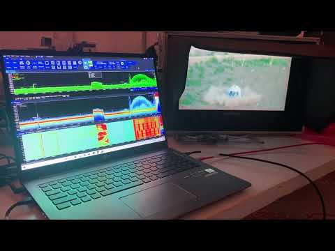 Aaronia SPECTRAN V6 RTSA monitoring the Blue Origin Video and Communications Channels