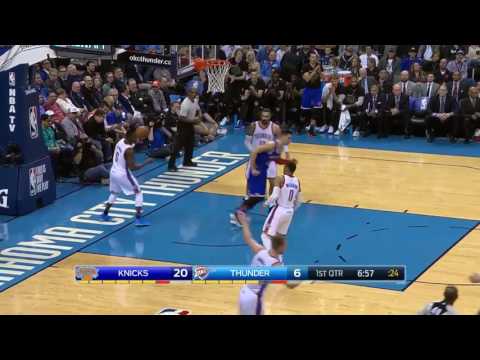 Kristaps Porzingis vs Oklahoma City Thunder 15.02.2017 (11Pts)