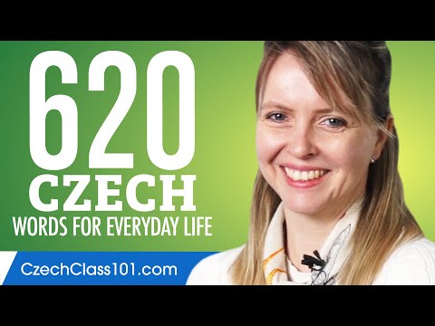 620 Czech Words for Everyday Life - Basic Vocabulary #31