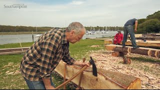 How did medieval seafarers turn trees into boat parts?