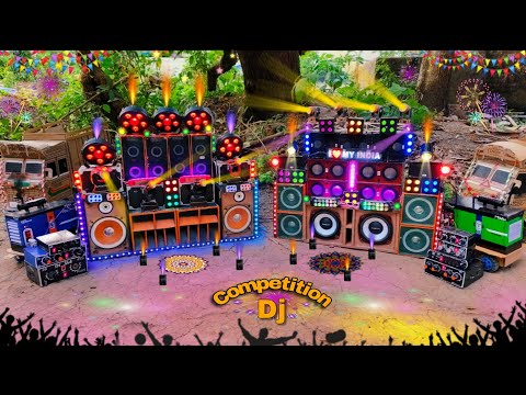 Mini stage  Making | At-Home |  How to make mini dj stage  and sound check dj truck competition dj 