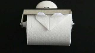 Toilet Paper Origami Heart Video