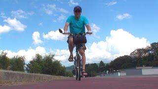 preview picture of video 'KHSの折りたたみ自転車で伊那の三峰川サイクリングロード KHS Folding Bike'