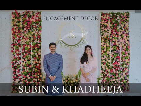 Engagement Decor of Subin & Khadeeja