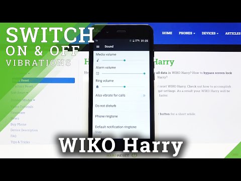 How to Operate Vibrations Settings in Wiko Harry - Disable / Enable Vibrations
