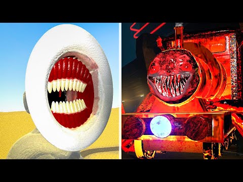 GREAT MOTHER MEGAPHONE and EPIC CHOO CHOO CHARLES tried to catch me!!! | Gmod horror Realism