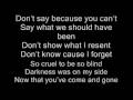 finger eleven stay in shadow lyrics