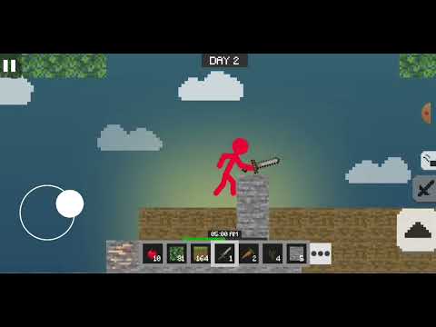 Stickman VS Multicraft noob vs pro survival - Day 2 walkthroughs android Gameplay