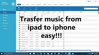 How to transfer music from ipad to iphone EASY!!!