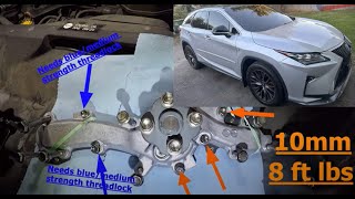 How To Water Pump Replacement &  Coolant Bleed For 16-20 Lexus RX350 (SUPER detail) 2GR-FKS