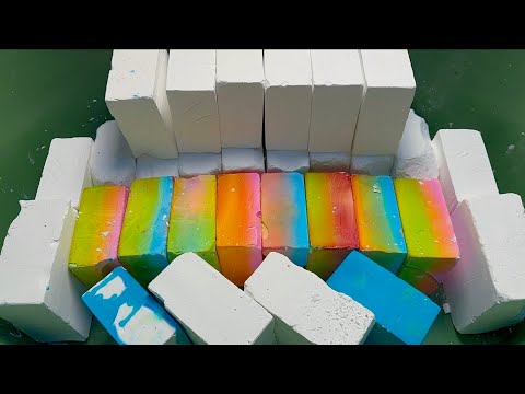 Dyed Chalk & Unpolished Chalk & White Chalk & Jumbo Chalk | Crunchy Texture | Relax | ASMR