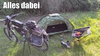 Meine Ultraleichte Camping Ausrüstung für die kommenden E-Bike Abenteuer Touren