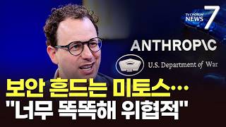 보안 생태계 흔드는 '미토스 쇼크' 뭐길래…'AI 경쟁' 격화 [뉴스7]