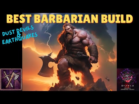 Diablo 4 - Season 10 The Best Barbarian Build Double Swing & AFK Dust Devils