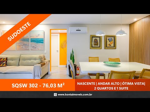 SQSW 302 Bloco D Ed Vivendas - Apartamento de 2 quartos no residencial mais procurado do sudoeste