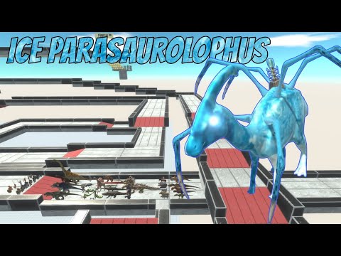Run For Life escape from ice parasaurolophus - Animal Revolt Battle Simulator