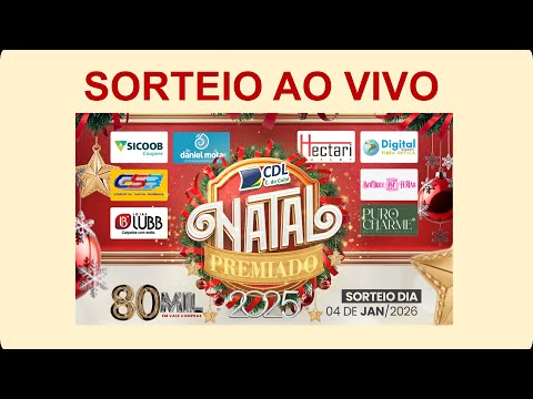 SORTEIO NATAL PREMIADO CDL COITÉ: 04/01/26