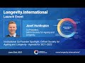 Longevity International Launch Event Josef Huntington