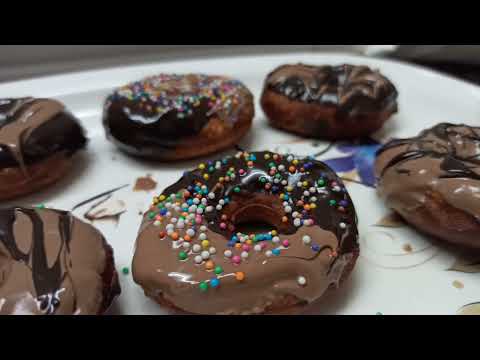 Making No yeast Donuts at Home | Eggless and fluffy Donuts| Chocolate glazed Donuts - Krutika Shinde