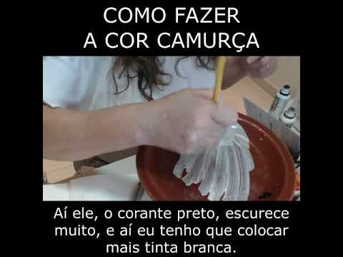 COMO FAZER A COR CAMURÇA COM TINTA BRANCA E CORANTES