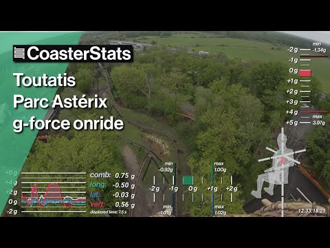 Toutatis g-force onride - Parc Astérix [4K 60FPS]