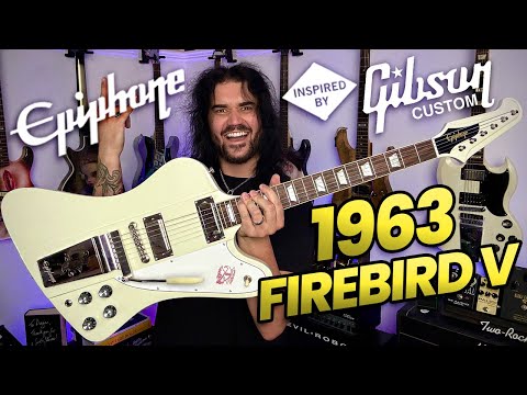 Epiphone "Inspired by Gibson Custom" '63 Firebird V 2025 - Present - Polaris White image 10