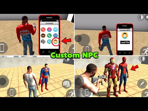 New Custom NPC Feature In Indian Bike Driving 3d | Indian Bike Driving 3d Custom NPC Cheat Code 