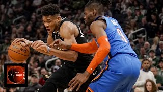 MILWAUKEE BUCKS VS. OKLAHOMA CITY THUNDER | FULL HIGHLIGHTS - NBA SEASON 2019-2020