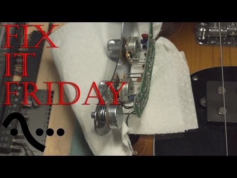 Ernie Ball Stingray Bass electronic repair - Fix it Friday #1 AJG