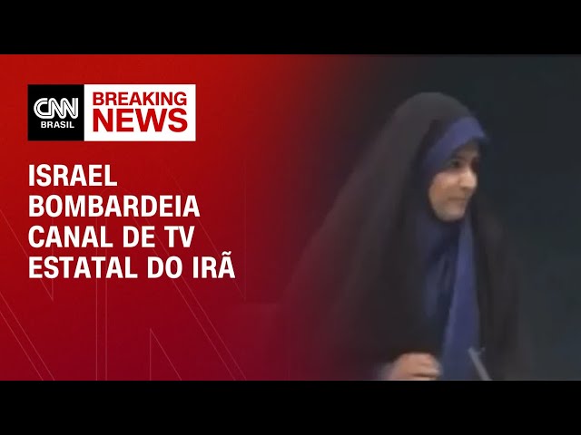 Israel bombardeia canal de TV estatal do Irã ao vivo | BASTIDORES CNN