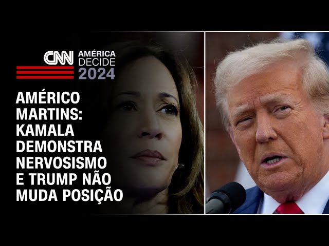 Américo Martins: Kamala demonstra nervosismo e Trump não muda posição | CNN NOVO DIA